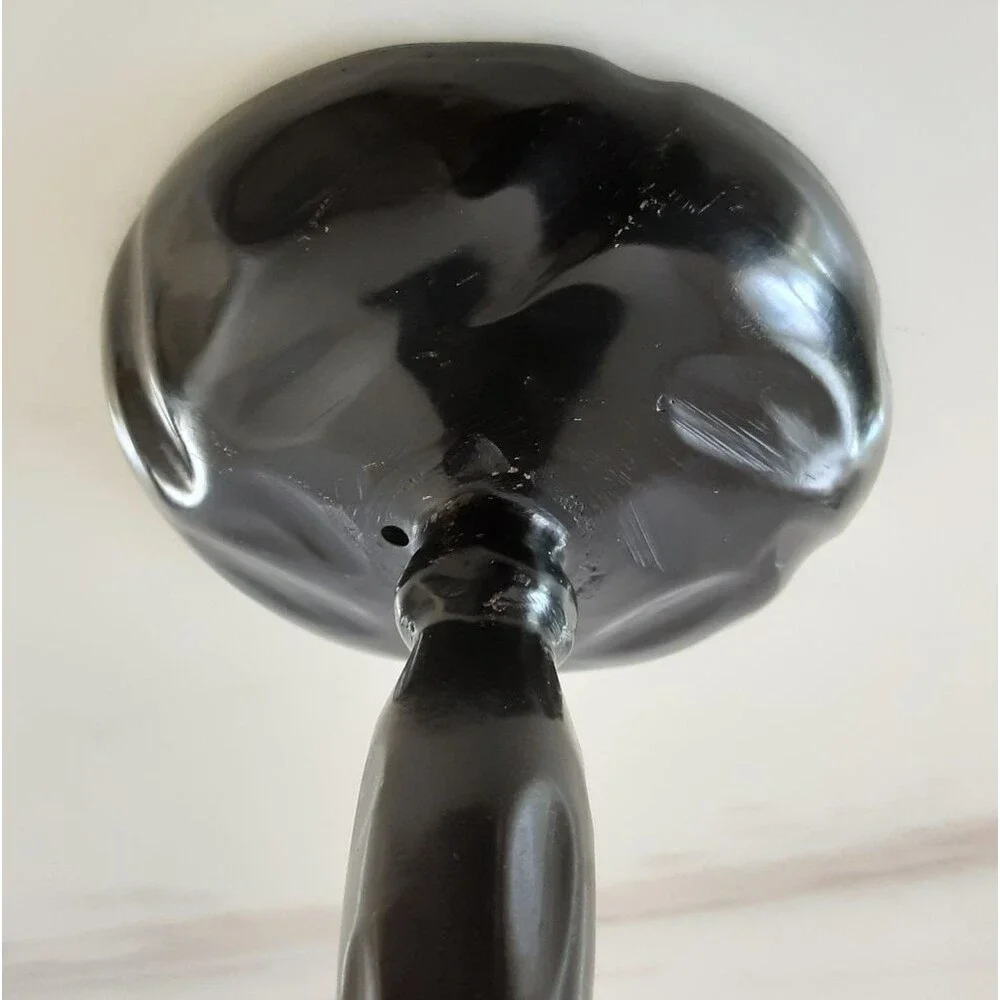Black Brass Metal Traditional Decorative Pillar Candle Stand Holder 7